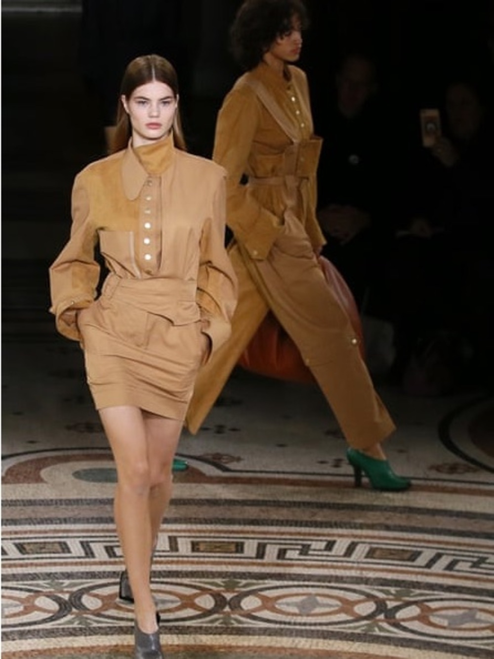 Stella McCartney Camel Utility Dress with Belt
